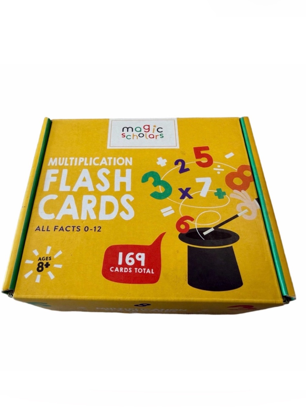 Magic Scholars Large Sturdy Multiplication Flash Cards on Rings Times Tables